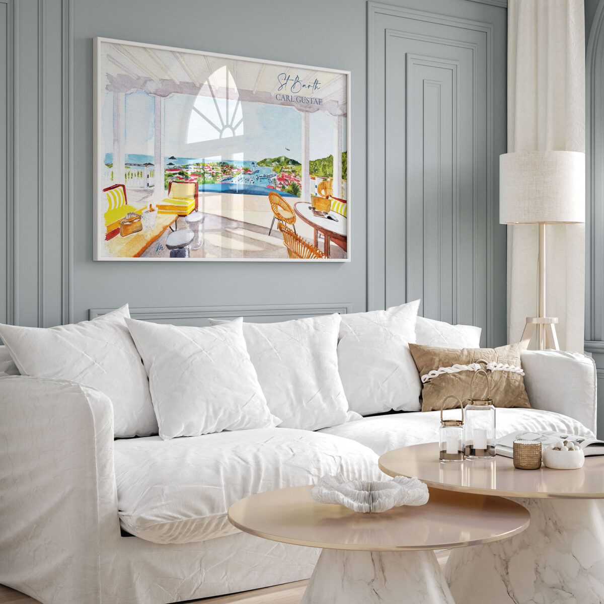 Illustration de Saint-Barthélemy : Hôtel Barrière Le Carl Gustaf - Moon St Barth - Illustration