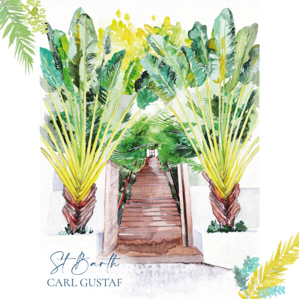 Illustration de Saint-Barthélemy : Hôtel Barrière Le Carl Gustaf - Moon St Barth - Illustration