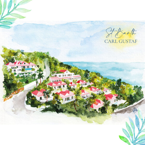 Illustration de Saint-Barthélemy : Hôtel Barrière Le Carl Gustaf - Moon St Barth - Illustration