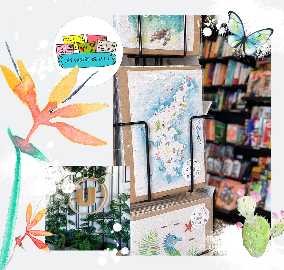 Collaboration - Les Cartes de Lulu - Moon St Barth - Illustration