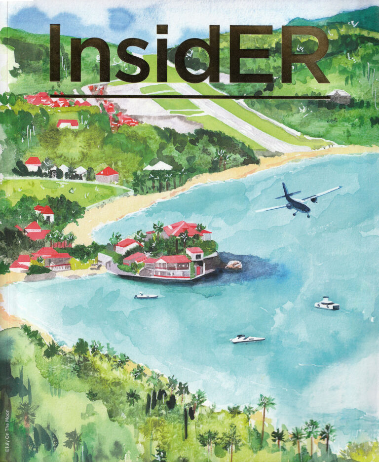 Presse - Magazine InsidER n°8 - Moon St Barth X Eden Rock St Barths - Illustration