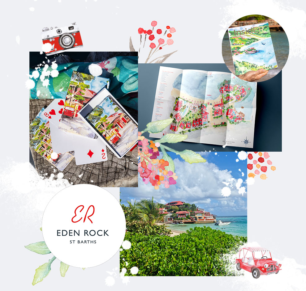 Collaboration - Eden Rock St Barths - Moon St Barth - Illustration