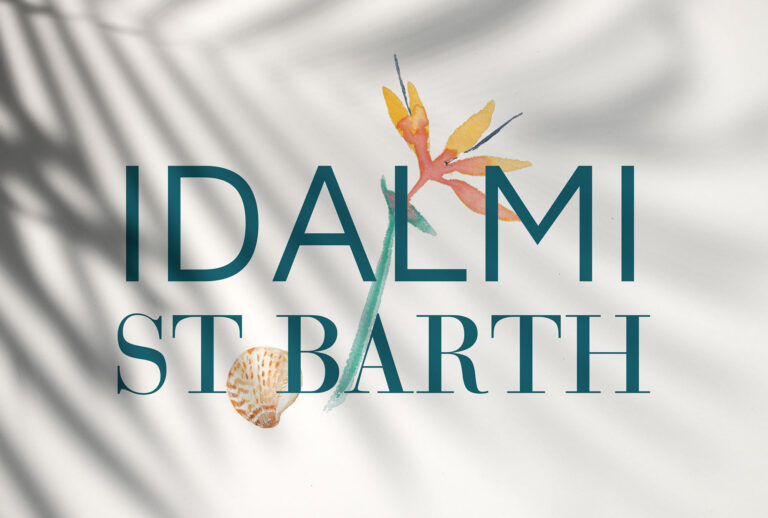 Logo illustré à la main - Idalmi St Barth - Moon St Barth