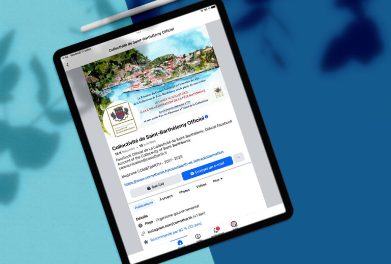 Communication - Invitation du 14 juillet pour la Collectivité de Saint-Barthélemy - Moon St Barth