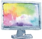 Illustration - Aquarelle France - Moon St Barth