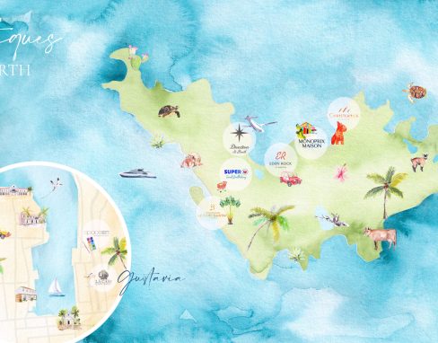 Ou acheter à St Barth -Collaboration - Moon St Barth - Illustration