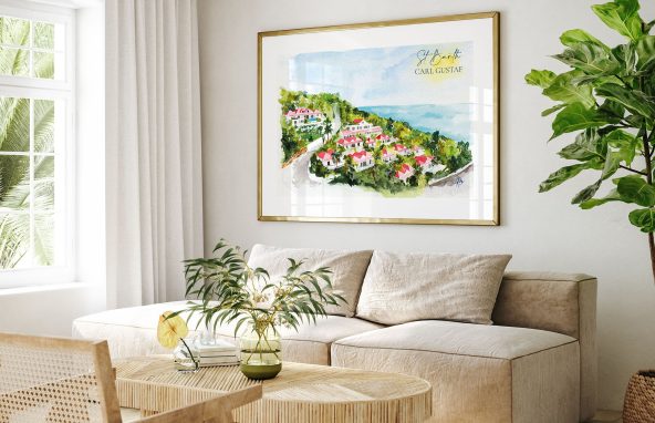 Illustration de Saint-Barthélemy : Hôtel Barrière Le Carl Gustaf - Moon St Barth - Illustration